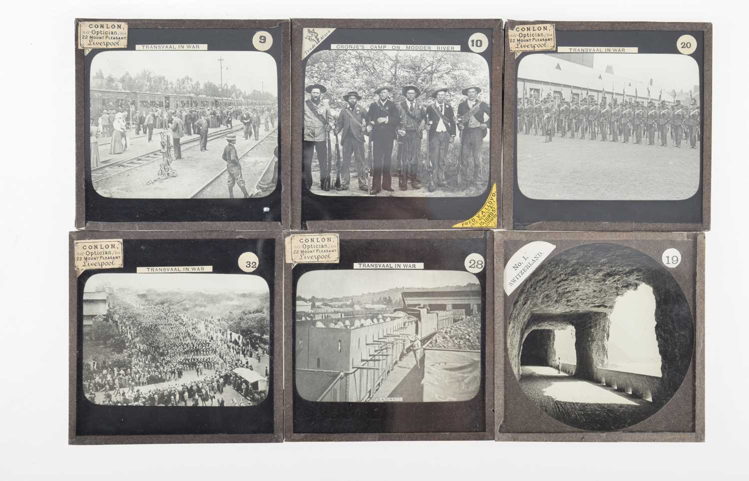 Lot 32 - Two Wood Boxes of Magic Lantern Slides