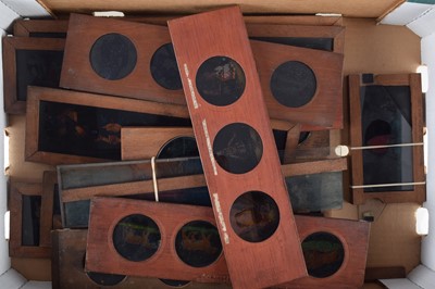 Lot 33 - Seventeen Sliding Magic Lantern Slides