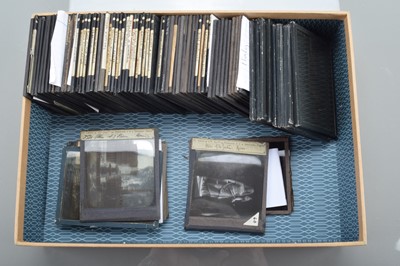 Lot 39 - A Box of 3¼'' B&W Magic Lantern Slides