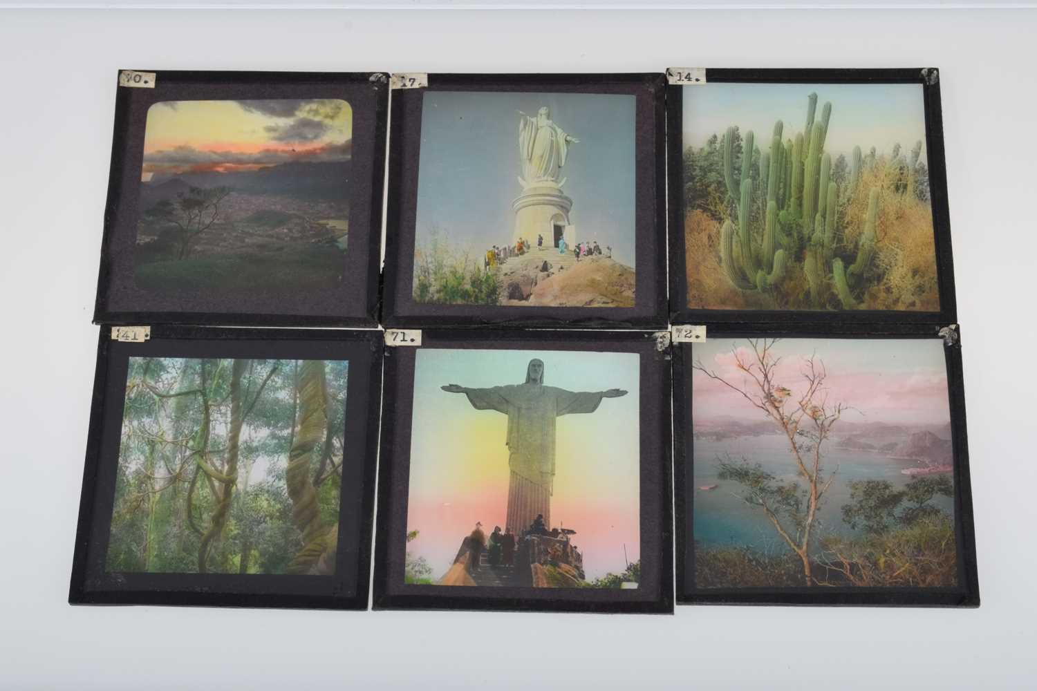 Lot 43 - Twenty Hand Tinted 3¼''Magic Lantern Slides of the San Francisco 1906 Earthquake