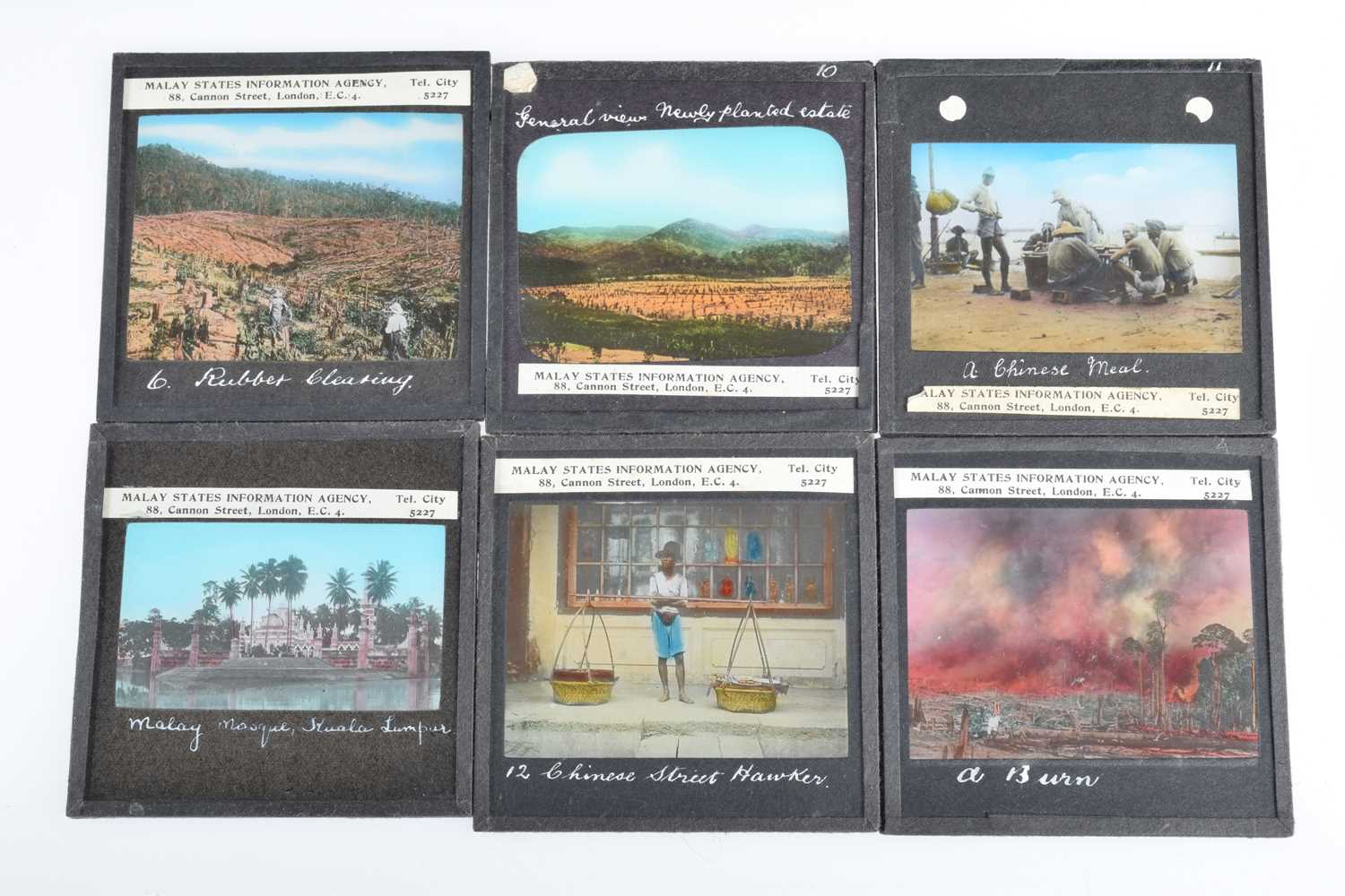 Lot 47 - A Set of Malay States Information Agency  3¼'' Magic Lantern Slides