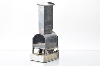 Lot 59 - A Black Tinplate and Brass Magic Lantern